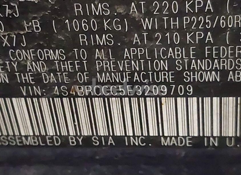 Photo 9 of 2014 Subaru Outback 2.5I PREMIUM (VIN 4S4BRCCC5E3209709)