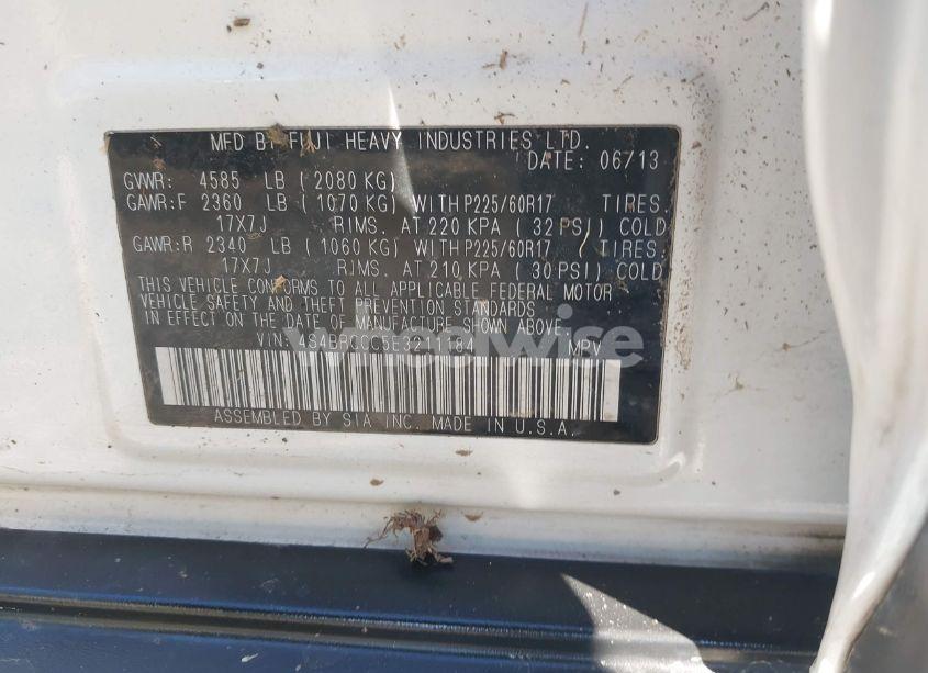 Photo 9 of 2014 Subaru Outback 2.5I PREMIUM (VIN 4S4BRCCC5E3211184)