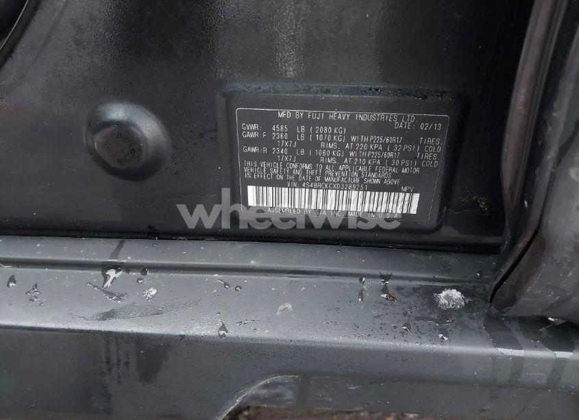 Photo 9 of 2013 Subaru Outback 2.5I LIMITED (VIN 4S4BRCKCXD3289251)