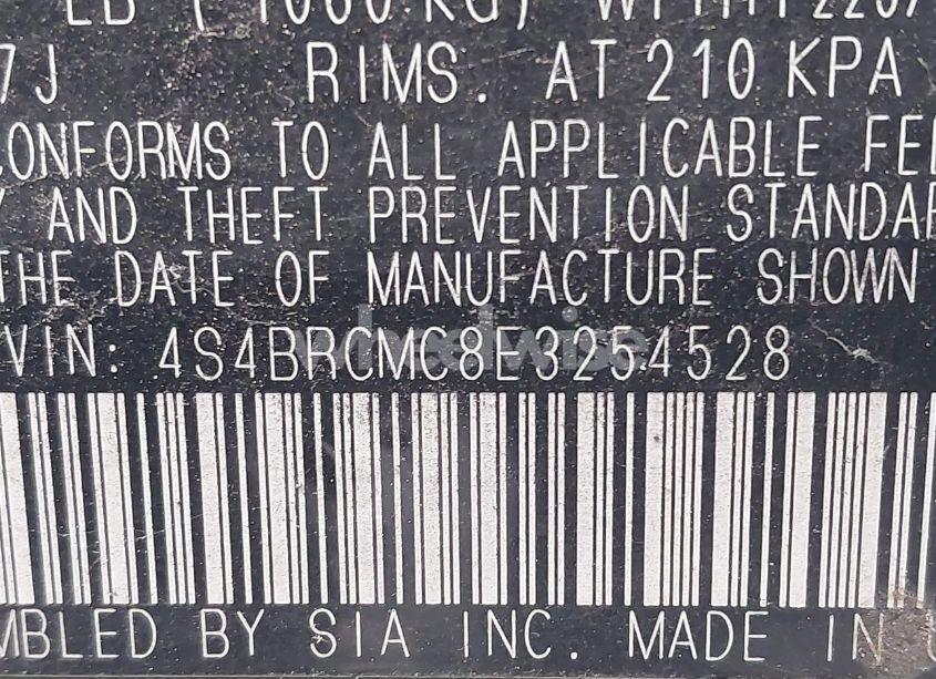 Photo 9 of 2014 Subaru Outback 2.5I LIMITED (VIN 4S4BRCMC8E3254528)