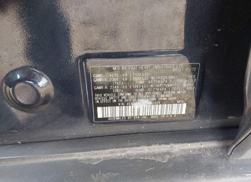 Photo 9 of 2013 Subaru Outback 3.6R LIMITED (VIN 4S4BRDKC9D2272534)