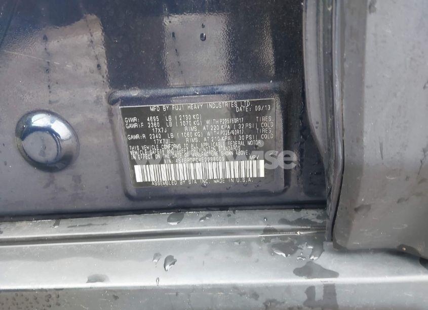 Photo 9 of 2014 Subaru Outback 3.6R LIMITED (VIN 4S4BRDPC4E2238009)