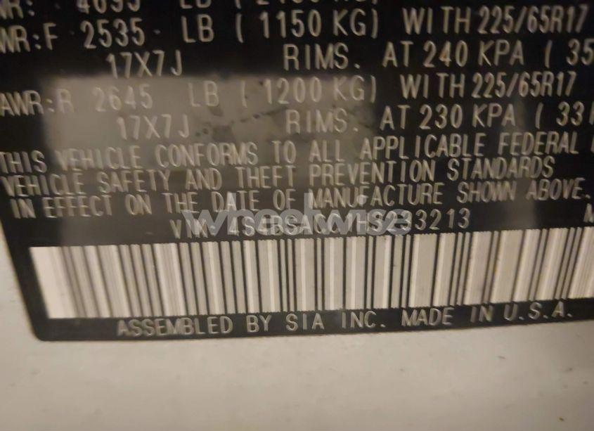 Photo 9 of 2017 Subaru Outback 2.5I PREMIUM (VIN 4S4BSACC1H3233213)