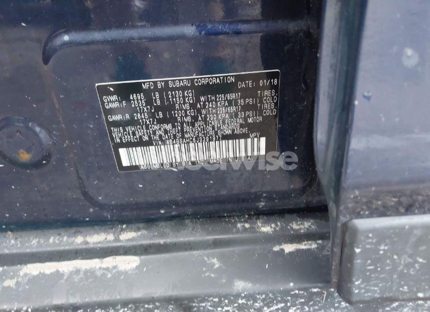 Photo 9 of 2018 Subaru Outback 2.5I PREMIUM (VIN 4S4BSAHC6J3291977)