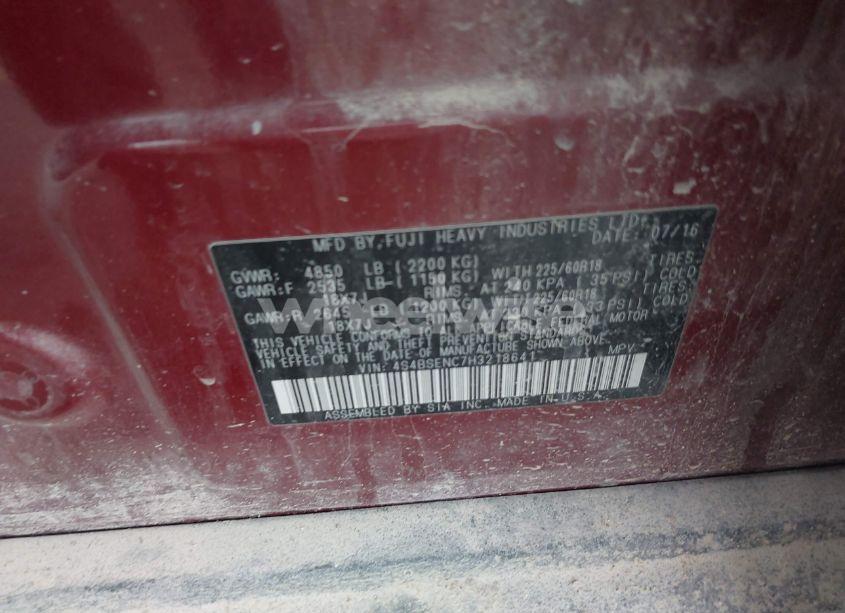 Photo 9 of 2017 Subaru Outback 3.6R LIMITED (VIN 4S4BSENC7H3218641)