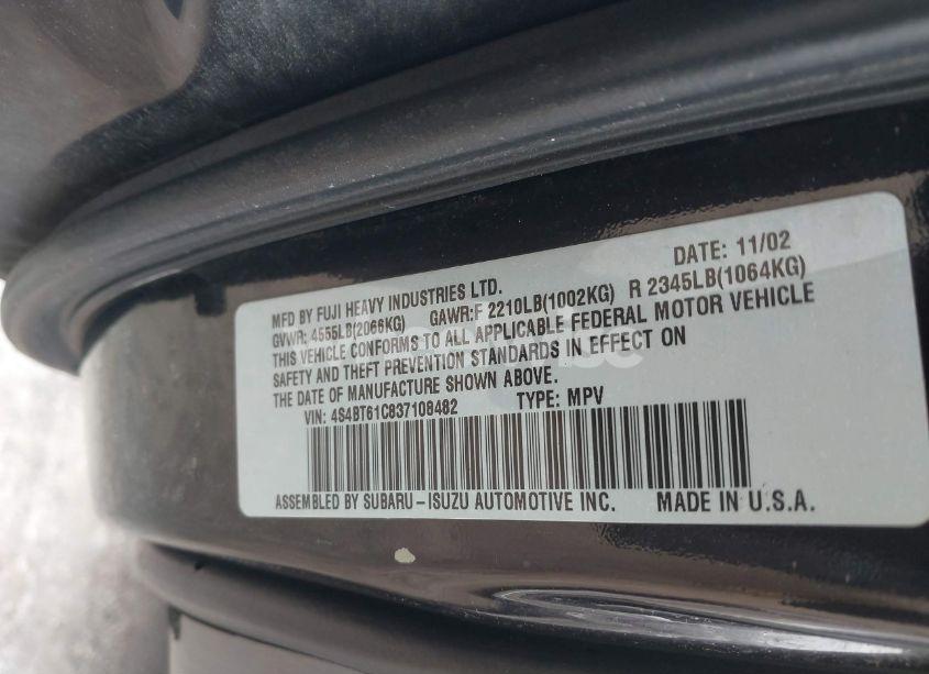 Photo 9 of 2003 Subaru Baja (VIN 4S4BT61C837108482)