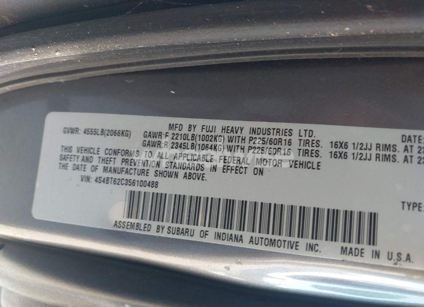 Photo 9 of 2005 Subaru Baja SPORT (VIN 4S4BT62C356100488)