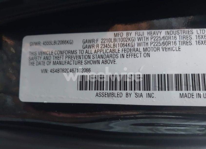 Photo 9 of 2006 Subaru Baja SPORT (VIN 4S4BT62C467102066)