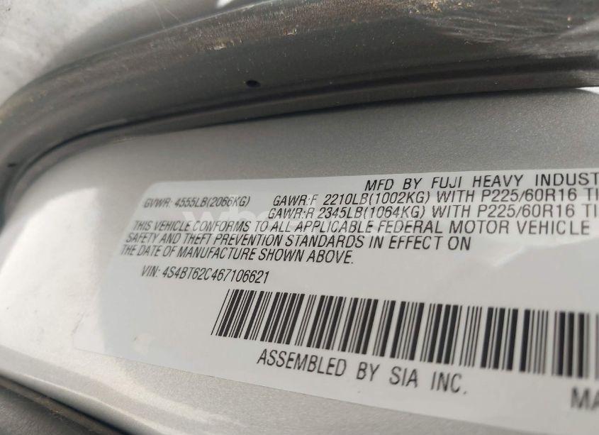 Photo 9 of 2006 Subaru Baja SPORT (VIN 4S4BT62C467106621)