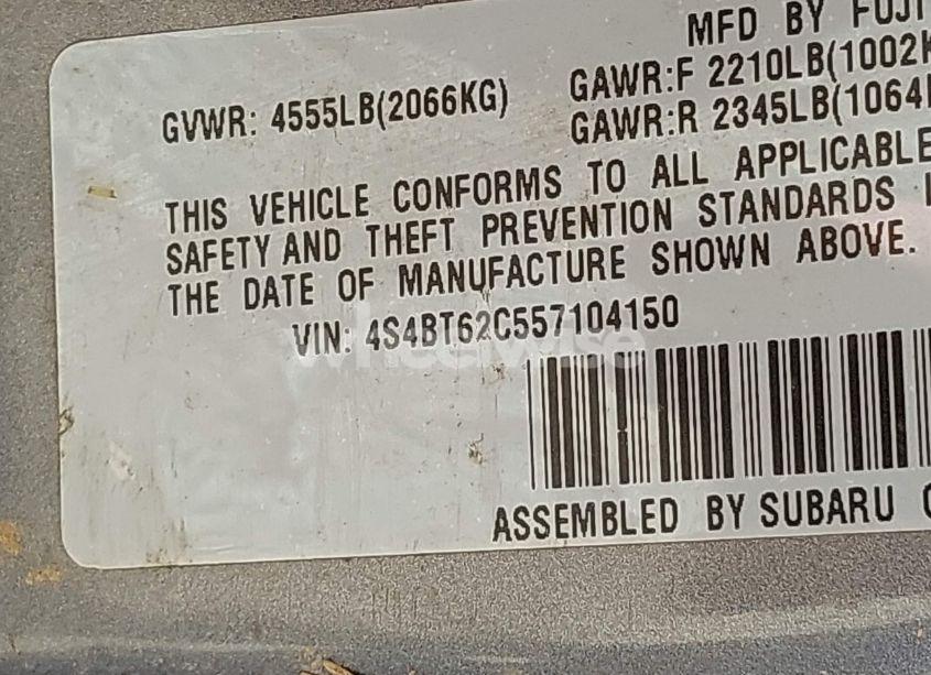 Photo 12 of 2005 Subaru Baja SPORT (VIN 4S4BT62C557104150)