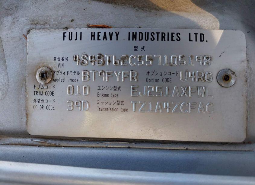 Photo 9 of 2005 Subaru Baja SPORT (VIN 4S4BT62C557105198)