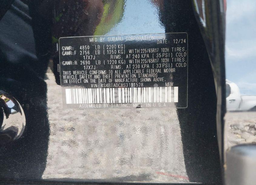 Photo 9 of 2025 Subaru Outback PREMIUM (VIN 4S4BTADC8S3191528)