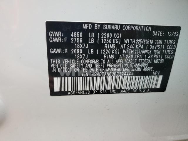 Photo 8 of 2024 SUBARU OUTBACK LIMITED (VIN 4S4BTANC2R3224449)