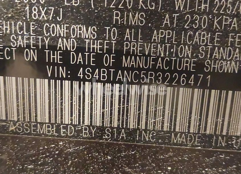 Photo 9 of 2024 Subaru Outback LIMITED (VIN 4S4BTANC5R3226471)