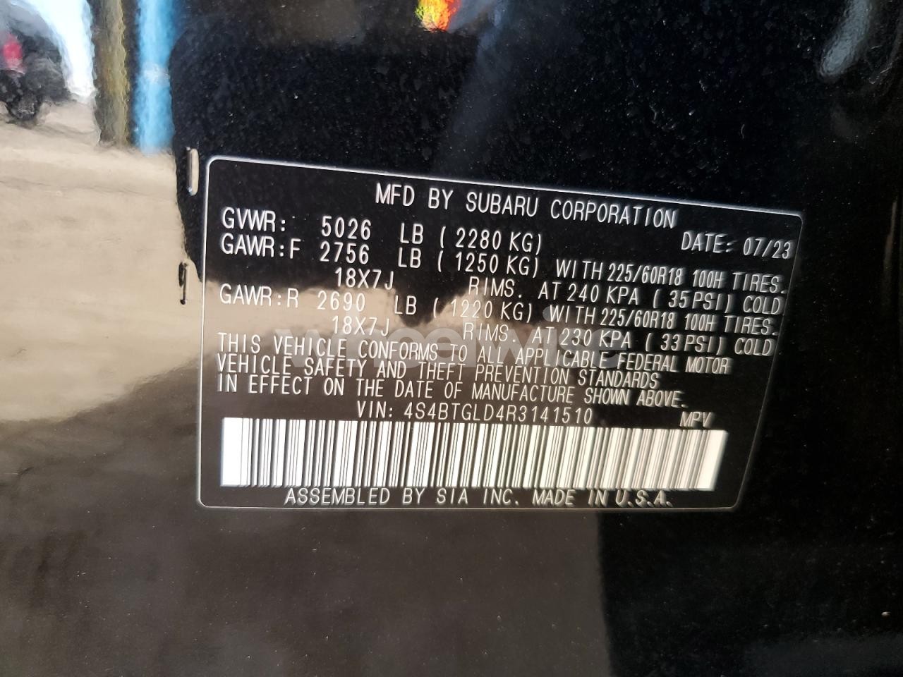 Photo 12 of 2024 SUBARU OUTBACK ONYX EDITION XT (VIN 4S4BTGLD4R3141510)