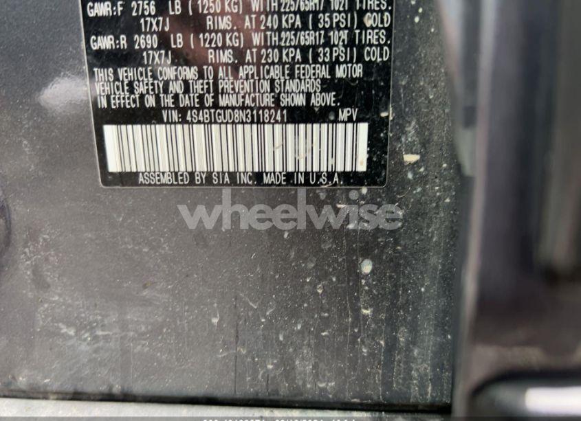 Photo 9 of 2022 Subaru Outback WILDERNESS (VIN 4S4BTGSD2N3206172)