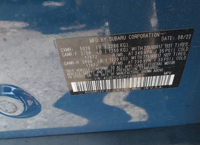 Photo 9 of 2023 Subaru Outback WILDERNESS (VIN 4S4BTGUD2P3105102)