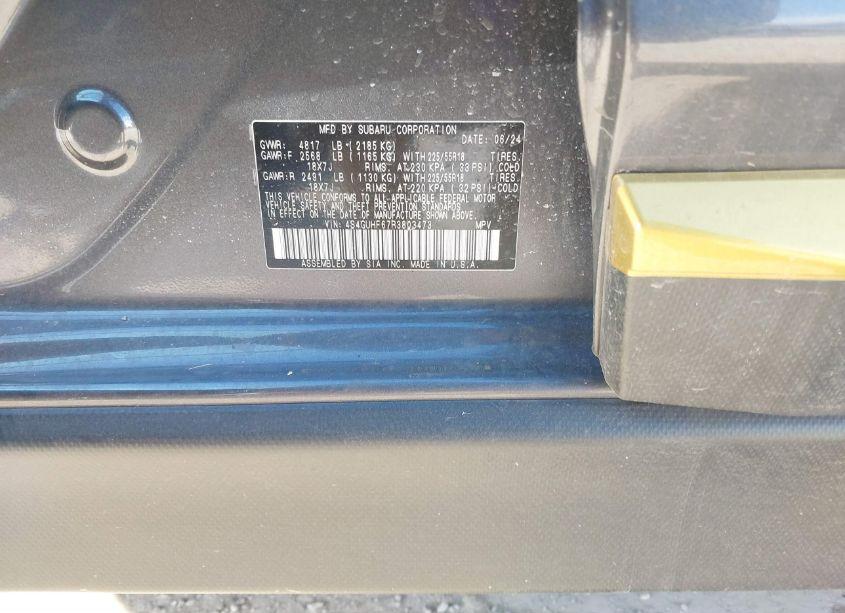 Photo 9 of 2024 Subaru Crosstrek SPORT (VIN 4S4GUHF67R3803473)