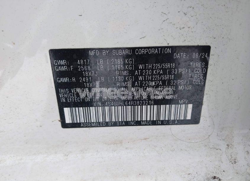 Photo 9 of 2024 Subaru Crosstrek LIMITED (VIN 4S4GUHL64R3823216)