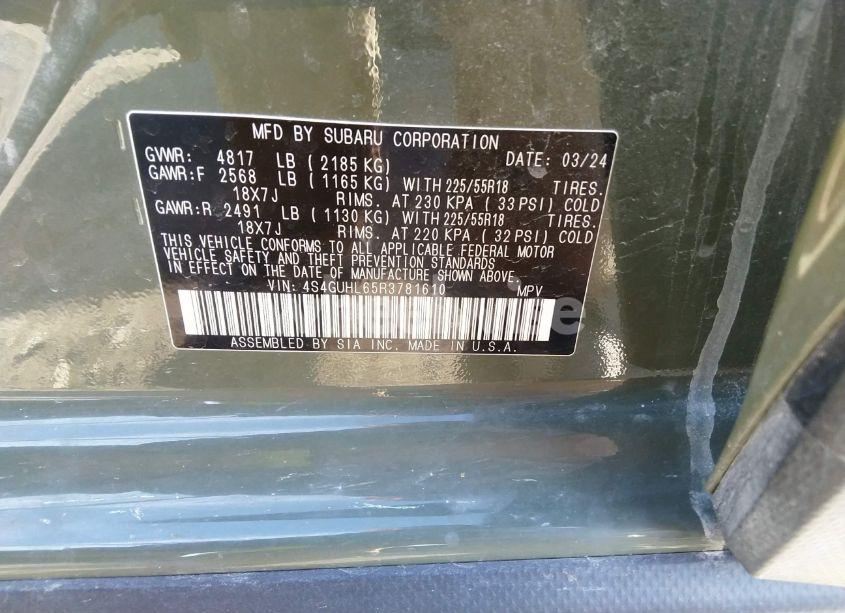 Photo 9 of 2024 Subaru Crosstrek LIMITED (VIN 4S4GUHL65R3781610)