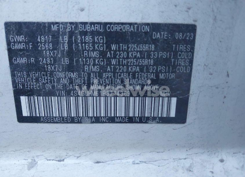 Photo 9 of 2024 Subaru Crosstrek LIMITED (VIN 4S4GUHM61R3714369)