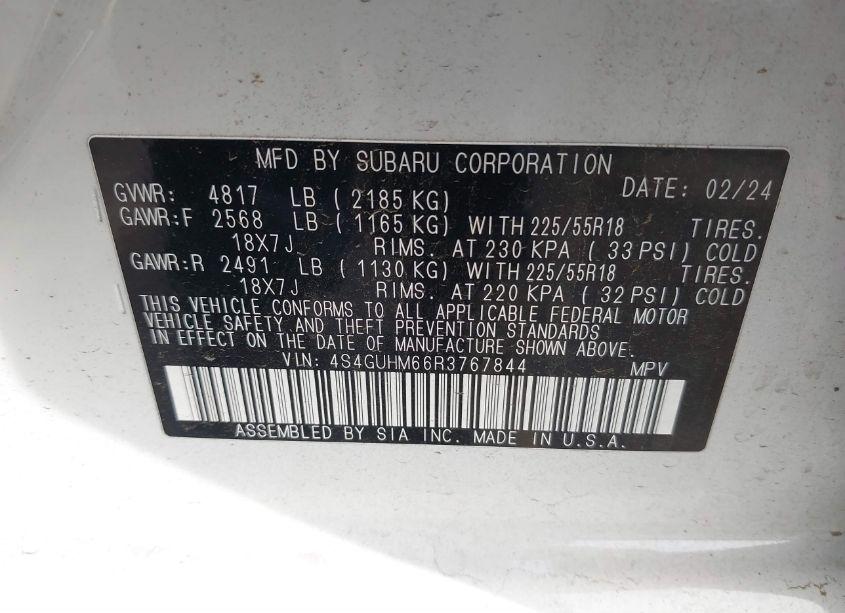 Photo 9 of 2024 Subaru Crosstrek LIMITED (VIN 4S4GUHM66R3767844)