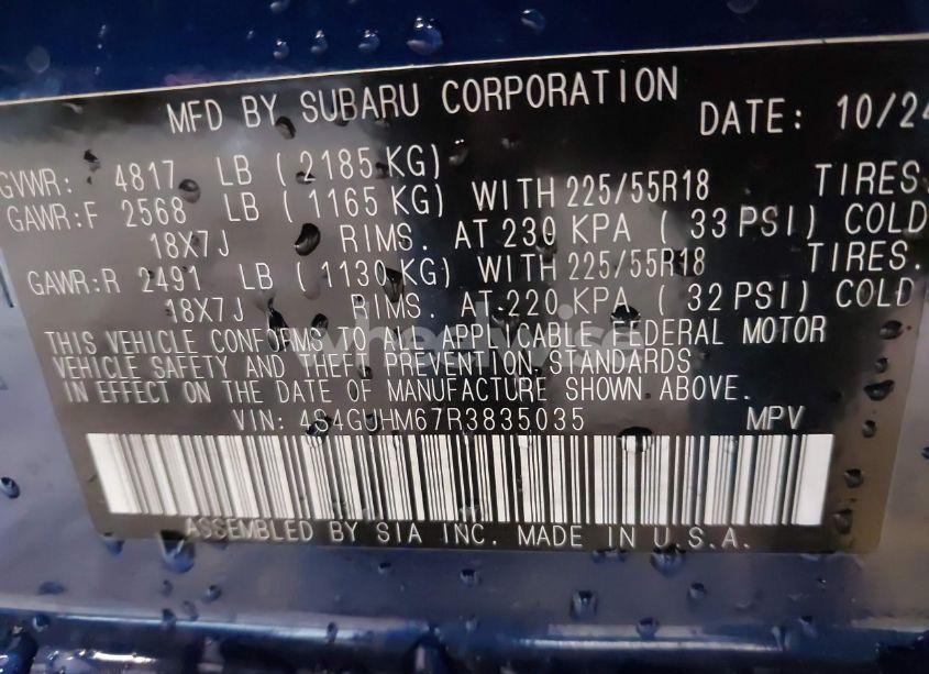 Photo 9 of 2024 Subaru Crosstrek LIMITED (VIN 4S4GUHM67R3835035)