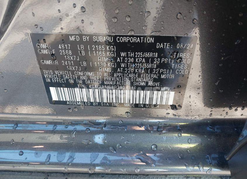 Photo 9 of 2024 Subaru Crosstrek LIMITED (VIN 4S4GUHM68R3824710)