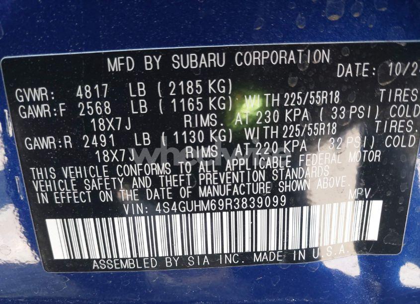 Photo 9 of 2024 Subaru Crosstrek LIMITED (VIN 4S4GUHM69R3839099)