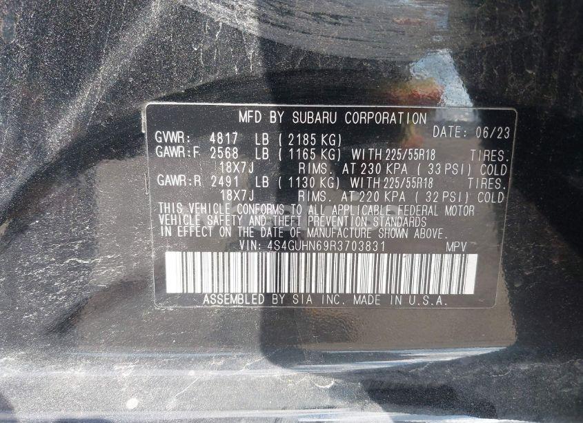 Photo 9 of 2024 Subaru Crosstrek LIMITED (VIN 4S4GUHN69R3703831)