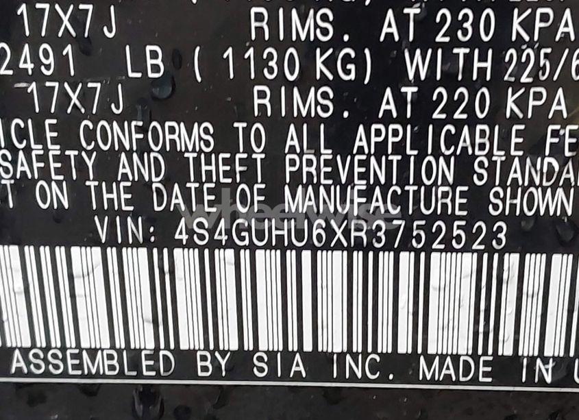 Photo 9 of 2024 Subaru Crosstrek WILDERNESS (VIN 4S4GUHU6XR3752523)