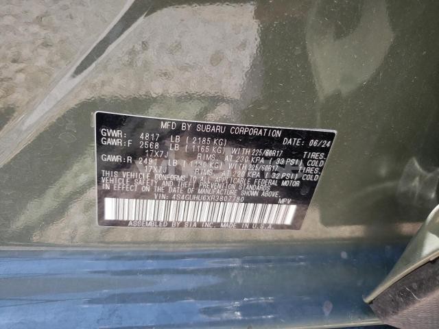 Photo 3 of 2024 SUBARU CROSSTREK WILDERNESS (VIN 4S4GUHU6XR3807780)