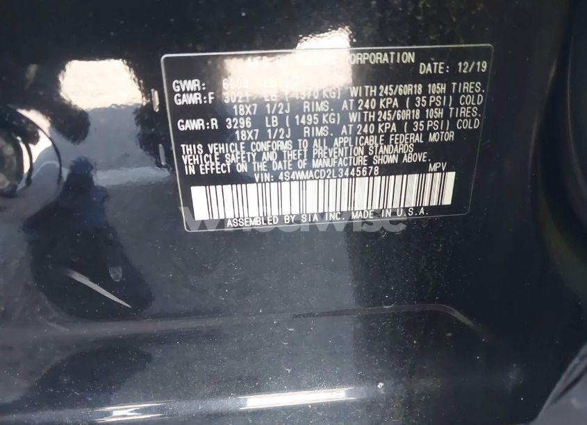 Photo 9 of 2020 Subaru Ascent PREMIUM (VIN 4S4WMACD2L3445678)