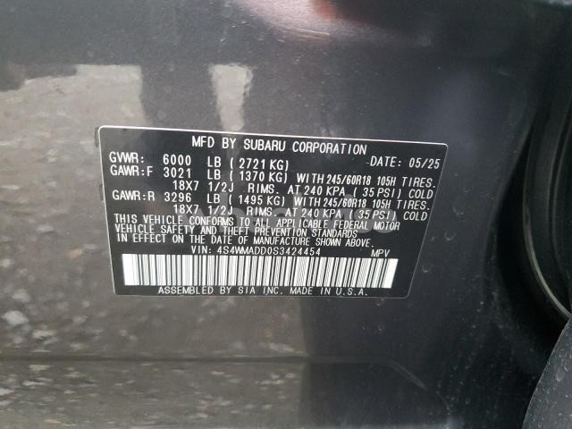 Photo 7 of 2025 SUBARU ASCENT PREMIUM (VIN 4S4WMADD0S3424454)