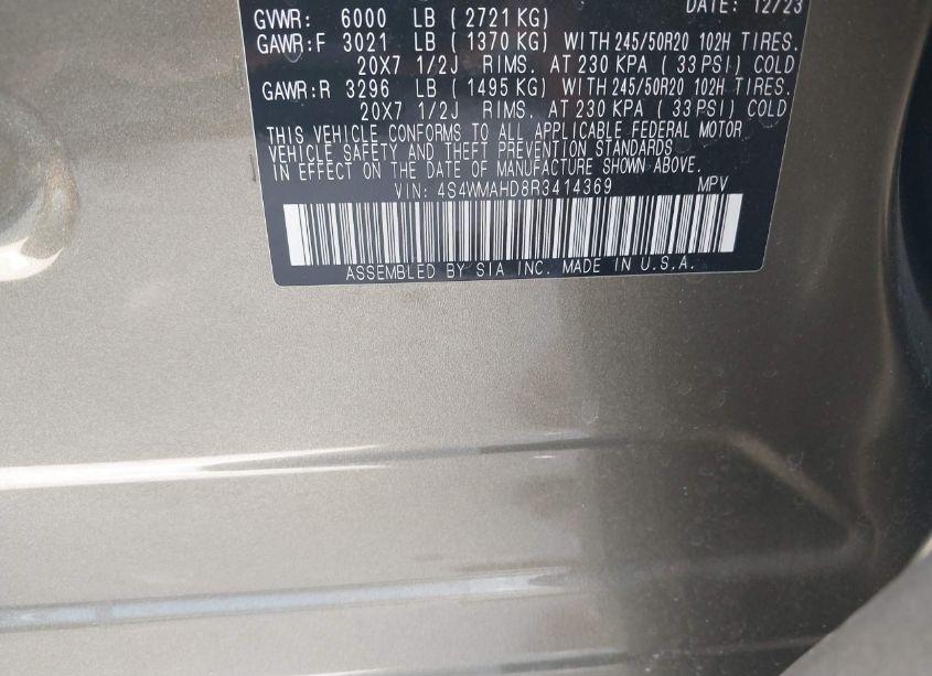 Photo 9 of 2024 Subaru Ascent ONYX EDITION 7-PASSENGER (VIN 4S4WMAHD8R3414369)