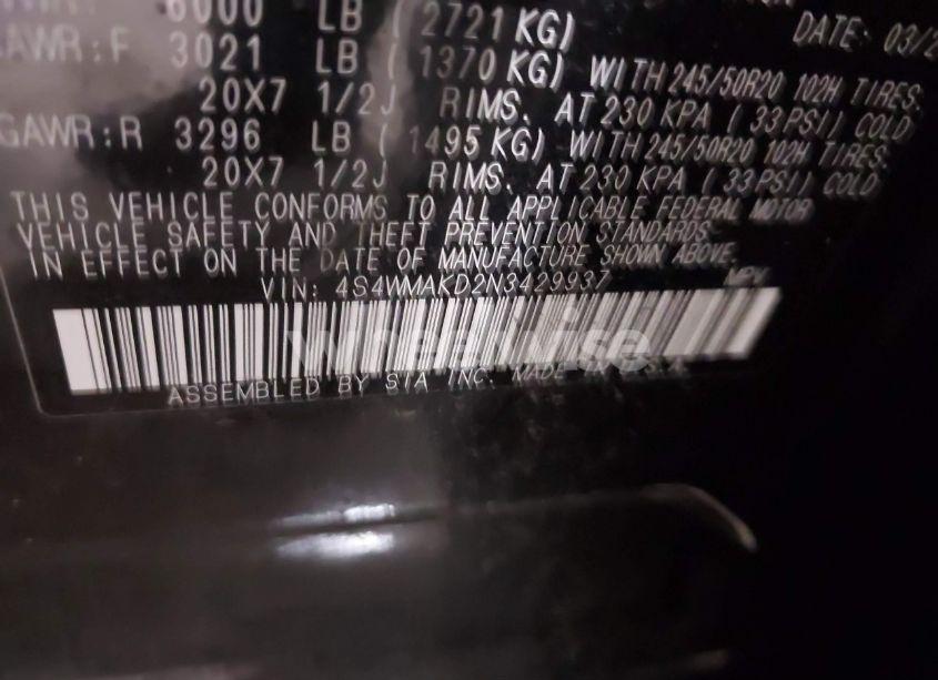 Photo 9 of 2022 Subaru Ascent LIMITED (VIN 4S4WMAKD2N3429937)