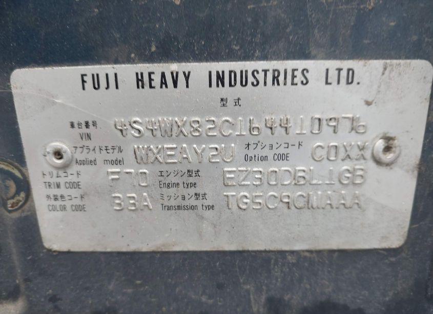 Photo 9 of 2006 Subaru B9 TRIBECA BASE 5-PASSENGER/LIMITED 5-PASSENGER (VIN 4S4WX82C164410976)