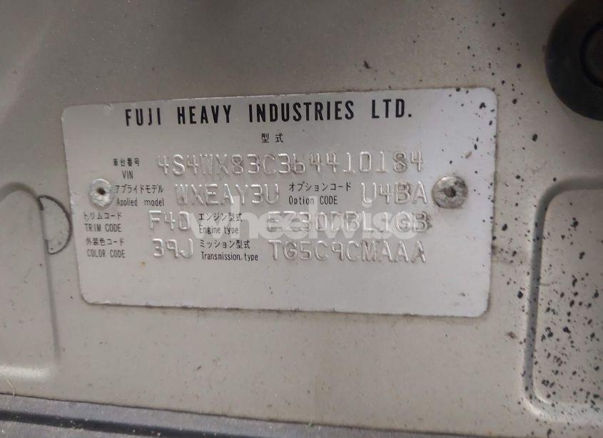 Photo 9 of 2006 Subaru B9 TRIBECA BASE 5-PASSENGER/LIMITED 5-PASSENGER (VIN 4S4WX83C364410184)