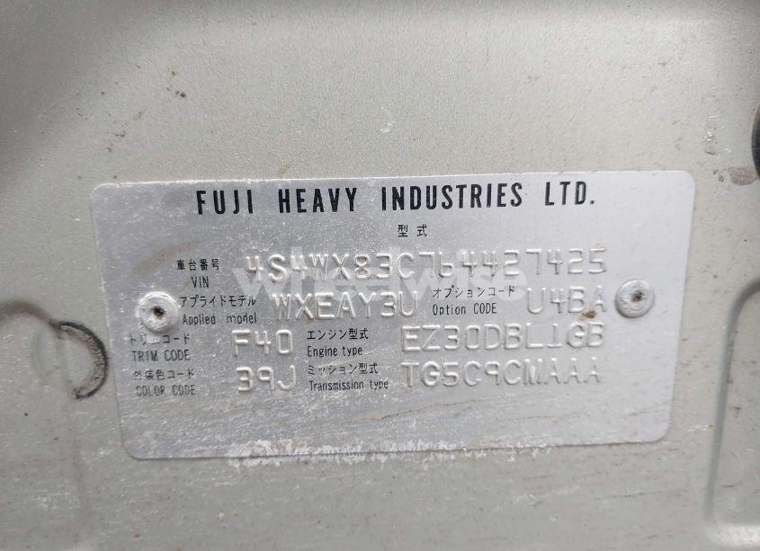 Photo 9 of 2006 Subaru B9 TRIBECA LIMITED 5-PASSENGER (VIN 4S4WX83C764427425)