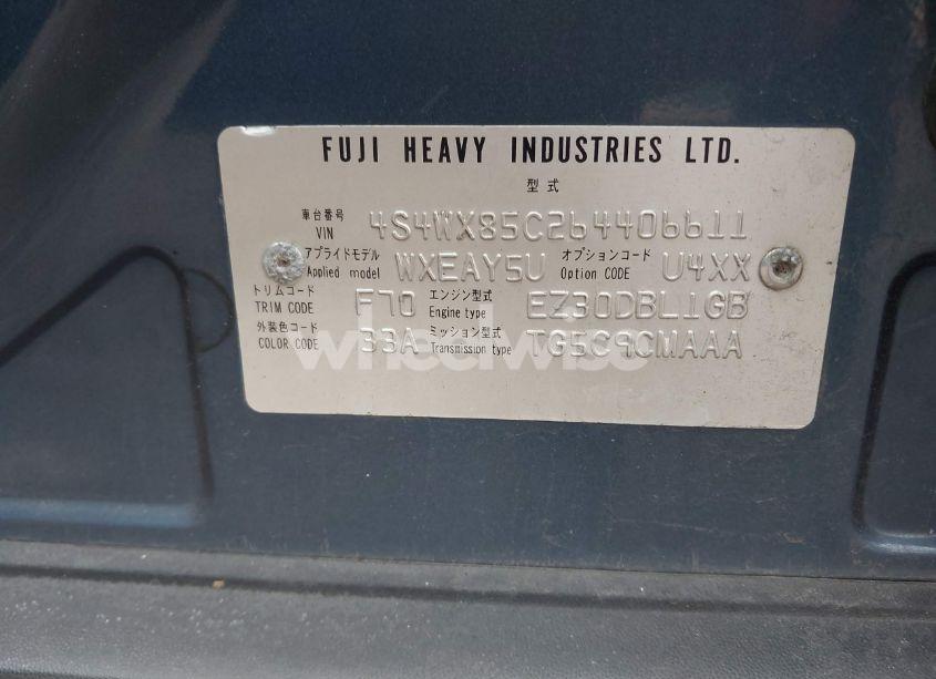 Photo 9 of 2006 Subaru B9 TRIBECA BASE 7-PASSENGER/LIMITED 7-PASSENGER (VIN 4S4WX85C264406611)