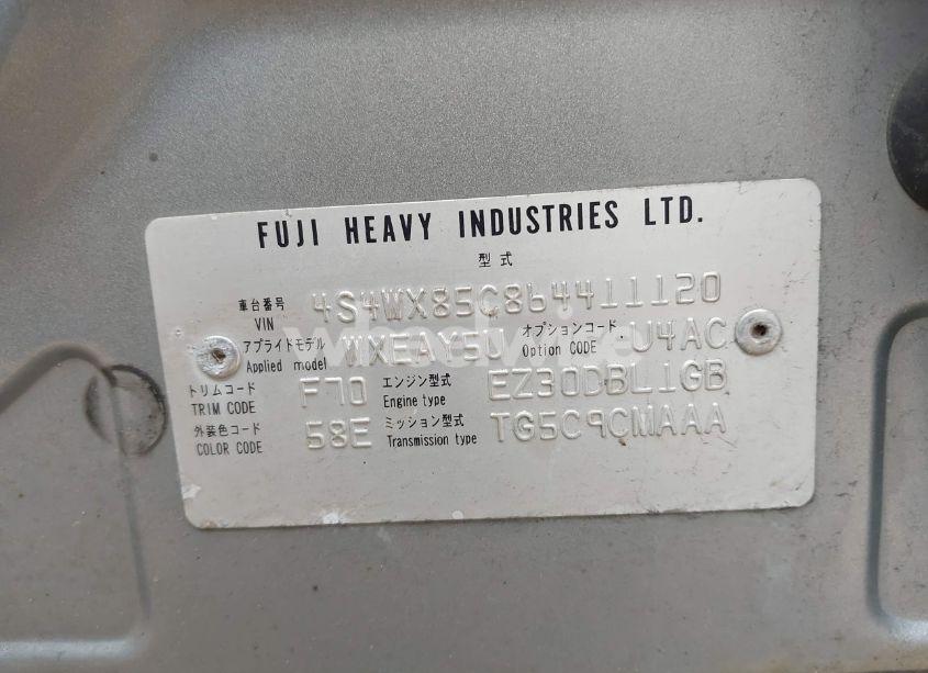 Photo 9 of 2006 Subaru B9 TRIBECA BASE 7-PASSENGER/LIMITED 7-PASSENGER (VIN 4S4WX85C864411120)