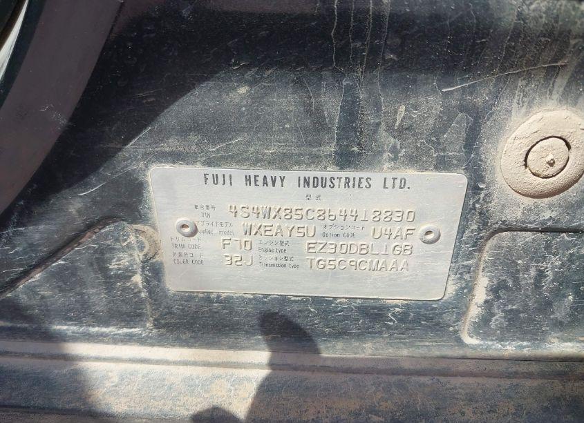 Photo 9 of 2006 Subaru B9 TRIBECA BASE 7-PASSENGER/LIMITED 7-PASSENGER (VIN 4S4WX85C864418830)