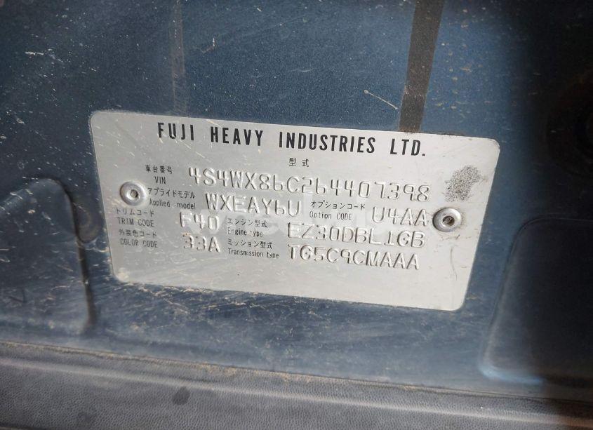 Photo 9 of 2006 Subaru B9 TRIBECA BASE 7-PASSENGER/LIMITED 7-PASSENGER (VIN 4S4WX86C264407398)