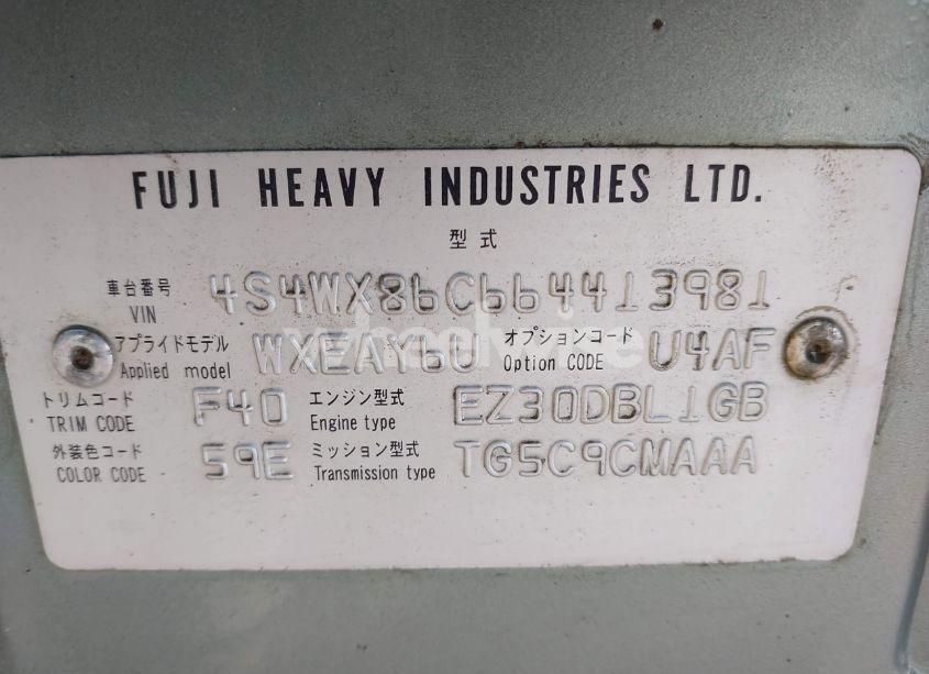 Photo 9 of 2006 Subaru B9 TRIBECA BASE 7-PASSENGER/LIMITED 7-PASSENGER (VIN 4S4WX86C664413981)