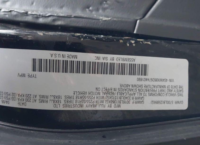 Photo 9 of 2007 Subaru B9 TRIBECA LIMITED 7-PASSENGER (VIN 4S4WX86D974401690)