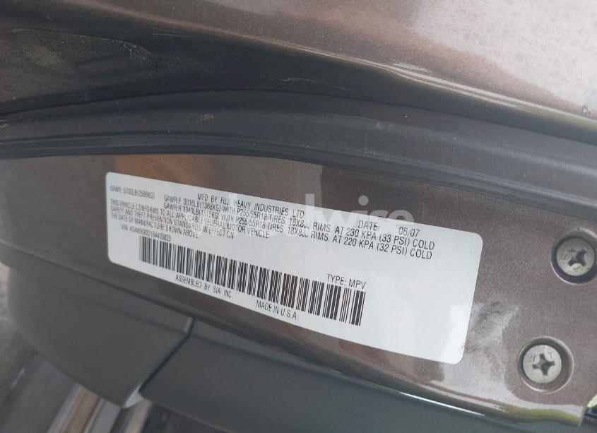 Photo 9 of 2008 Subaru Tribeca LIMITED 7-PASSENGER (VIN 4S4WX90D184403823)