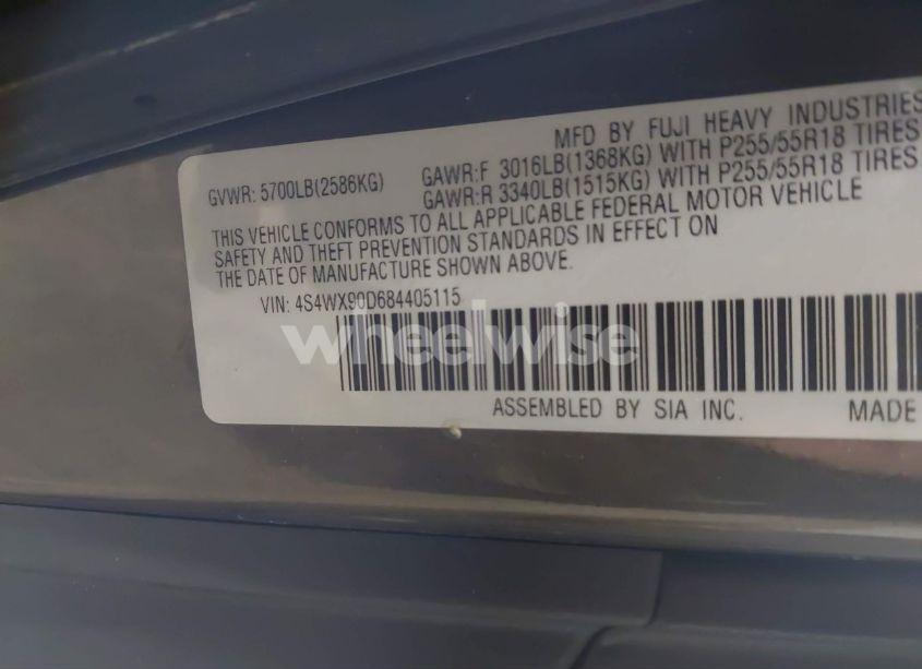 Photo 9 of 2008 Subaru Tribeca LIMITED 7-PASSENGER (VIN 4S4WX90D684405115)