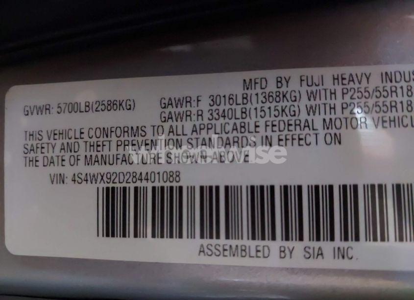 Photo 9 of 2008 Subaru Tribeca LIMITED 5-PASSENGER (VIN 4S4WX92D284401088)