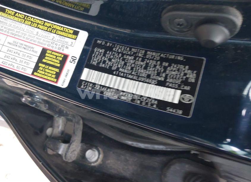 Photo 9 of 2020 Toyota Camry L (VIN 4T1A11AK6LU956695)