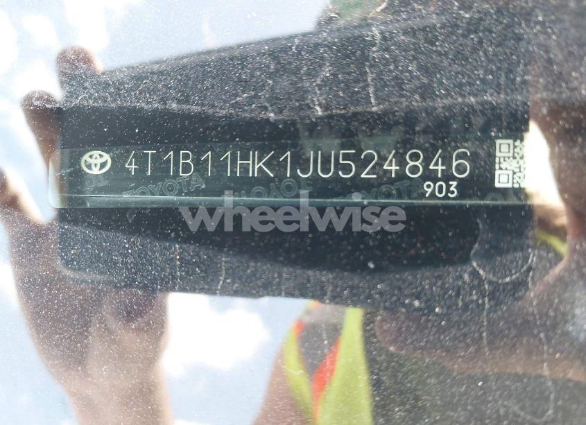 Photo 9 of 2018 Toyota Camry XLE (VIN 4T1B11HK1JU524846)